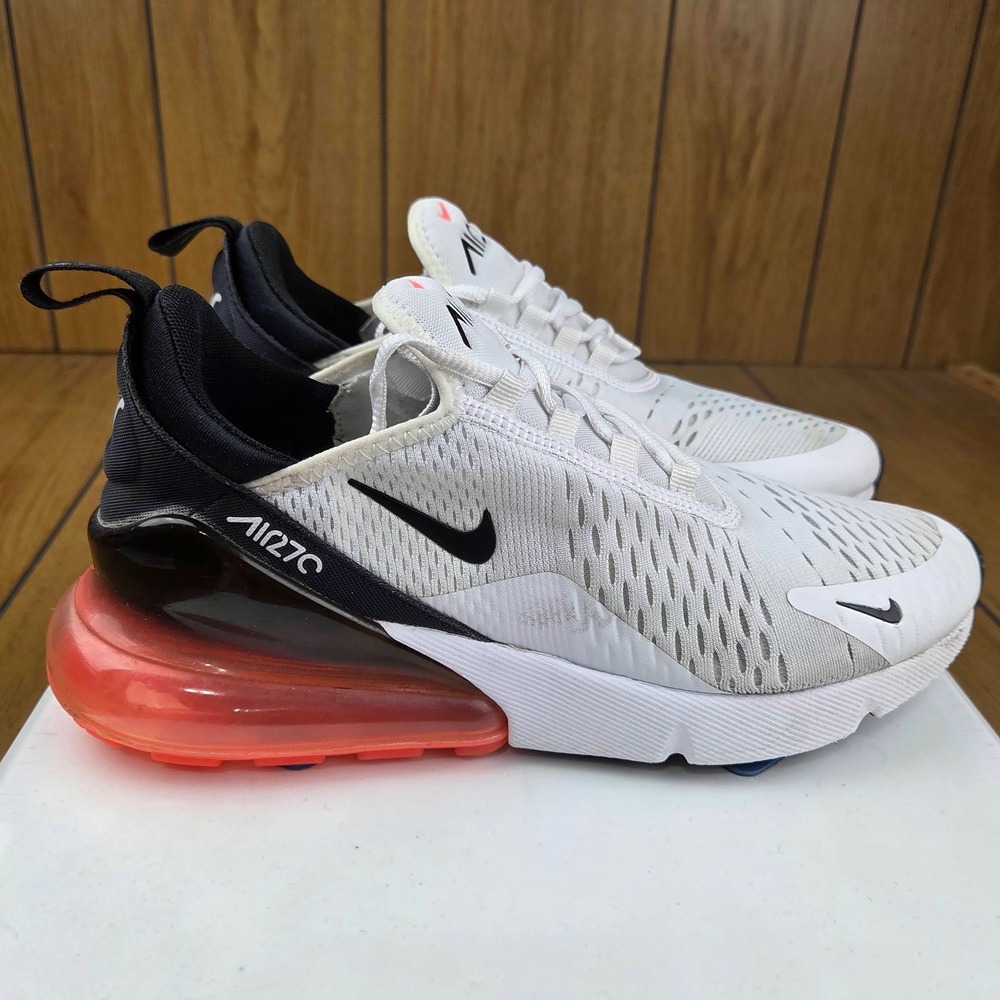 Nike Air Max 270 Mens White Black Bright Crimson FD0283-100 Sneaker Size 8